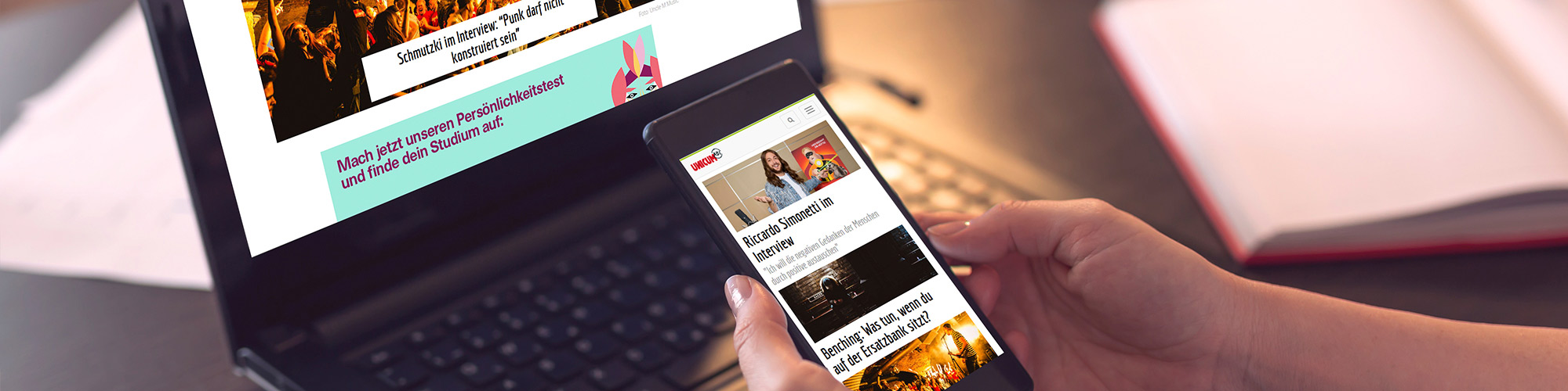 Displaywerbemöglichkeiten im Webseitennetzwerk von UNICUM